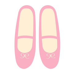 バレエシューズのイラスト