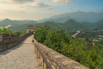 Fototapeta na wymiar View of the great Chinese wall