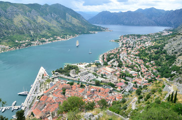 Montenegro, ancient town Kotor. included in to UNESCO heritage