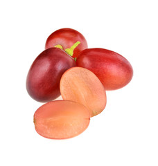 Fresh grapes isolated on white background