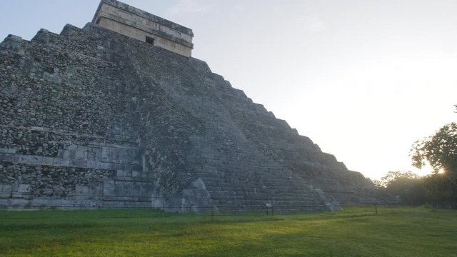 Chichen Itza ruins in Mexico, Observatory, ball court and pyramid