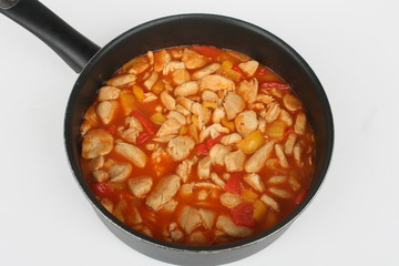 Putengulasch mit Paprika
