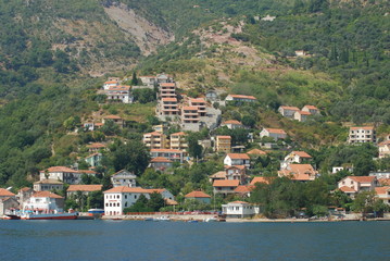Fototapeta premium Beautiful view of the town in Montenegro