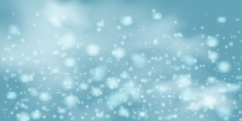 Snowflakes, snowfall.