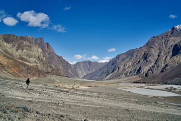 Fototapeta na wymiar Himalayan mountain at Leh Ladakh ,India