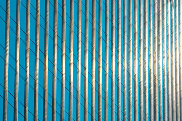 Obraz premium office building facade detail - modern architecture pattern -