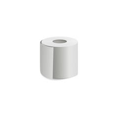 Toilet paper single roll icon 3d realistic vector mockup illustration isolated.