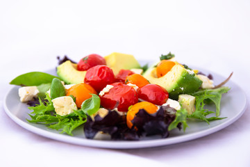 Avocado and Tomato Salad with Feta Cheese