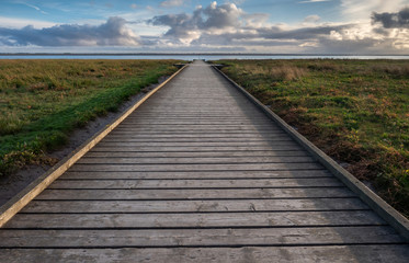 Obraz premium Lytham St Annes Lifeboat Jetty, England