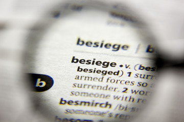 The word or phrase Besiege in a dictionary.