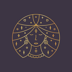 Virgo zodiac sign, horoscope symbol