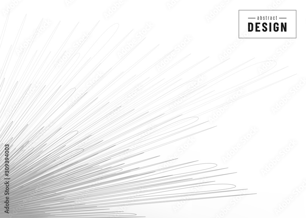 Poster abstract background design. grey gradient geometric lines and light effect. motion monochrome minima