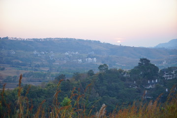 Fototapeta premium morning in the mountains