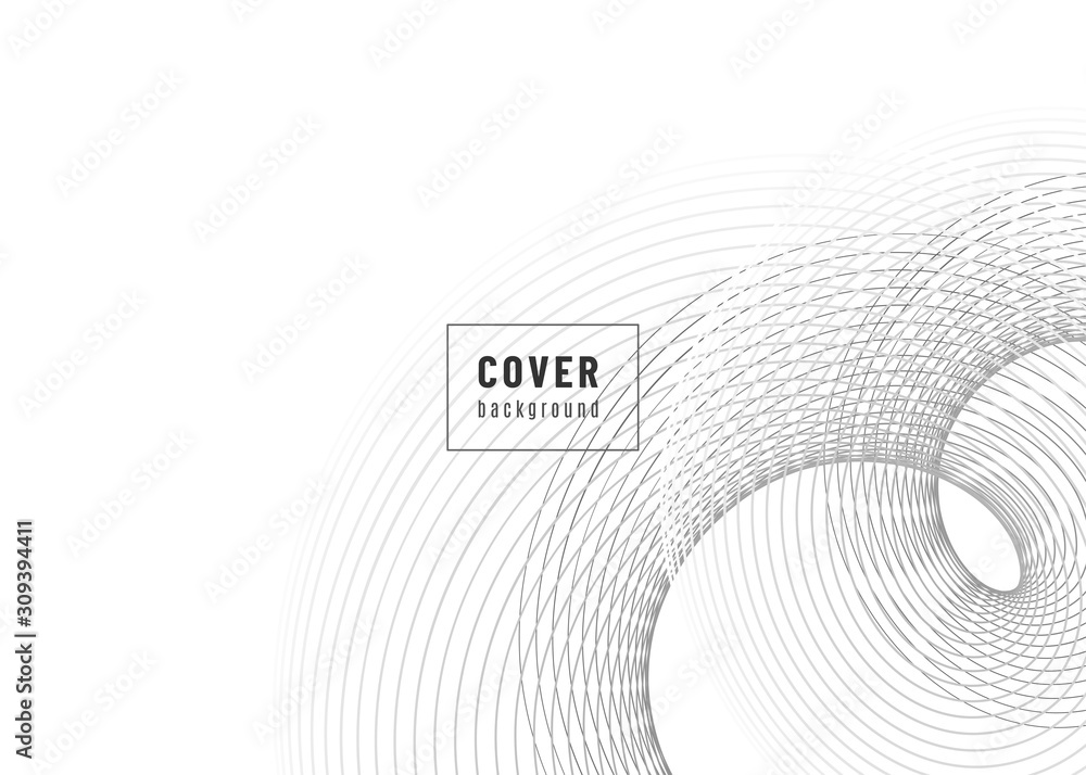 Poster abstract background design. fluid flow grey gradient with geometric lines and light effect. motion m