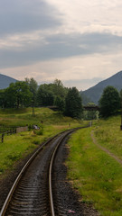 Fototapeta premium railway in mountains