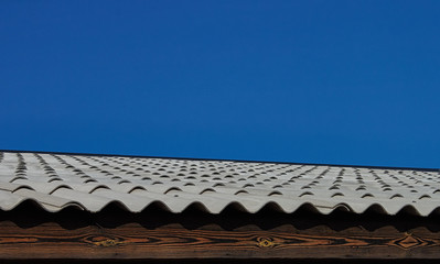 texture of the roof of the house