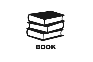 Book bundle icon vector isolated