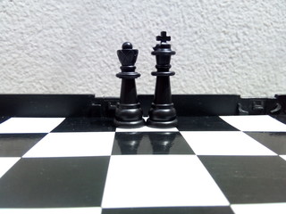 chess on black background