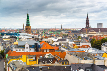 Obraz premium Copenhagen, Denmark old city skyline