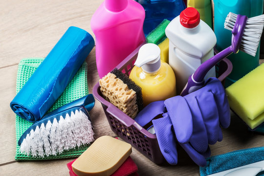 Cleaning and cleaning supplies, detergents and cleaning products