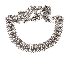 tangled necklace in Art Nouveau style isolated