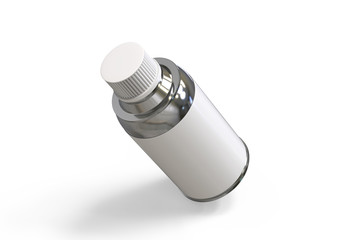 Tin can spray mock up template on isolated white background, 3d illustration