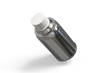 Tin can spray mock up template on isolated white background, 3d illustration