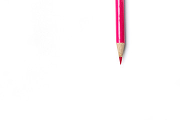 Color pencils isolated on white background.