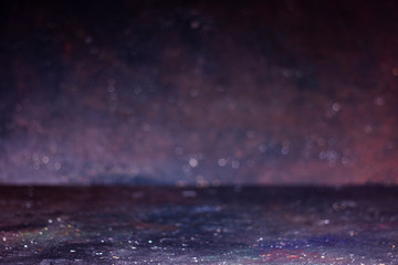 Vintage style rustic background. Creative blurry abstract background with selective focus in perspective. Part of set.