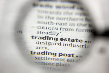The word or phrase Trading estate in a dictionary.