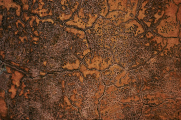 Red and Orange antique Stone Texture with dent and scratches. Stone Texture of medieval fortress wall or floor