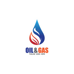 Oil and Gas logo design vector icon template