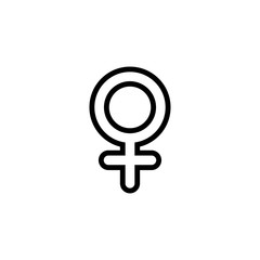 Female Symbol Icon. Design template vector