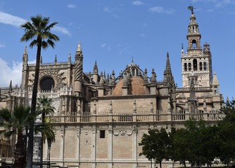 Fototapeta na wymiar Kathedrale Sevilla Panorama