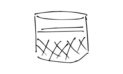 hand-drawn glass of whiskey. bar alcoholic Doodle art use it as a clipart in greeting cards, print on clothes, animation, packaging or design of your website