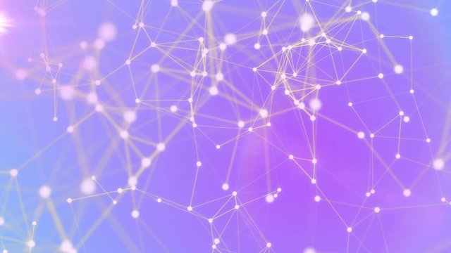 Looping business technology network animation