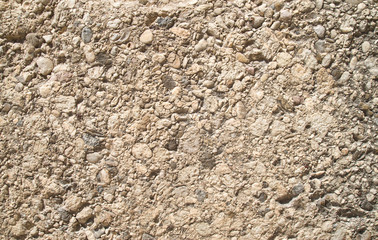 Colorful conglomerate rock closeup