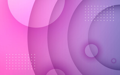 Purple gradient circle background with dot decoration