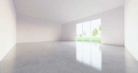 3d empty room