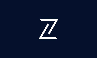 Minimalist line art letter Z logo. This logo icon incorporate with letter two shape in the creative way.