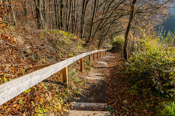 Treppe ds Horn hinunter