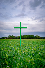 Grünes Kreuz - Landwirtschaft protestiert