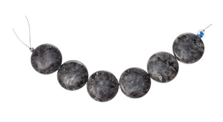 beads from natural polished labradorite gemstone