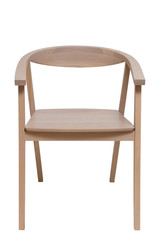 simple wood armchair