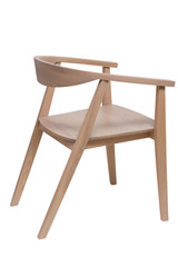 simple wood armchair