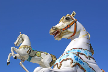 traditional merry-go-round carousel horse	