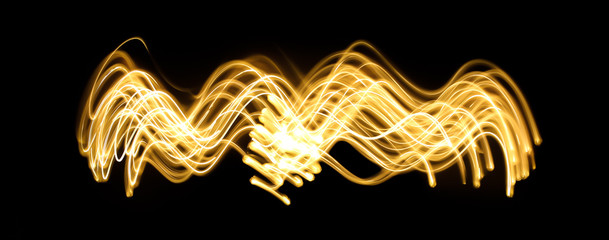 Freeze light photo. Abstract pattern background in wave shape.