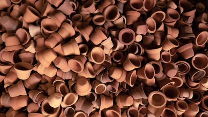 Souvenirs made of clay in a shop in Ráquira, Boyacá Colombia