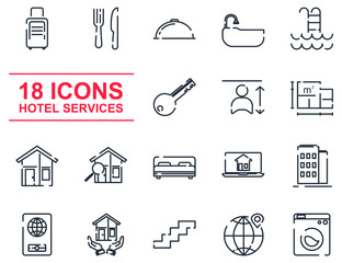 Real Estate set icon template color editable. Real Estate pack symbol vector sign isolated on white background icons vector illustration for graphic and web design.