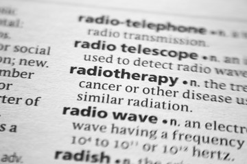 Word or phrase Radiotherapy in a dictionary.